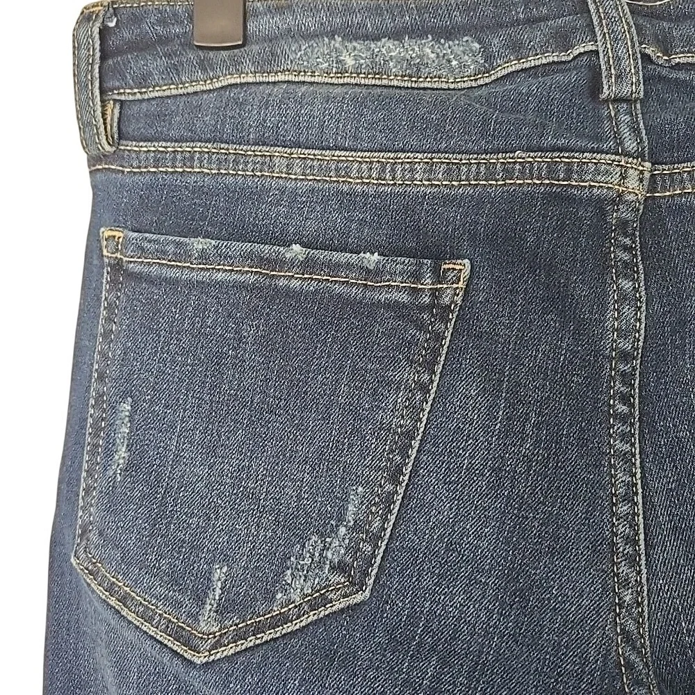 Etienne Marcel Destroyed Denim Button Fly Women's Jeans‎ Size 27